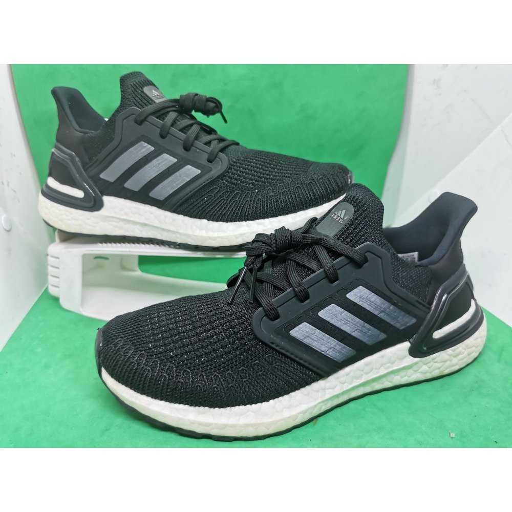 Adidas Ultraboost 20 Womens 8.5 Boost Running Shoes Sneakers White Black FY3457